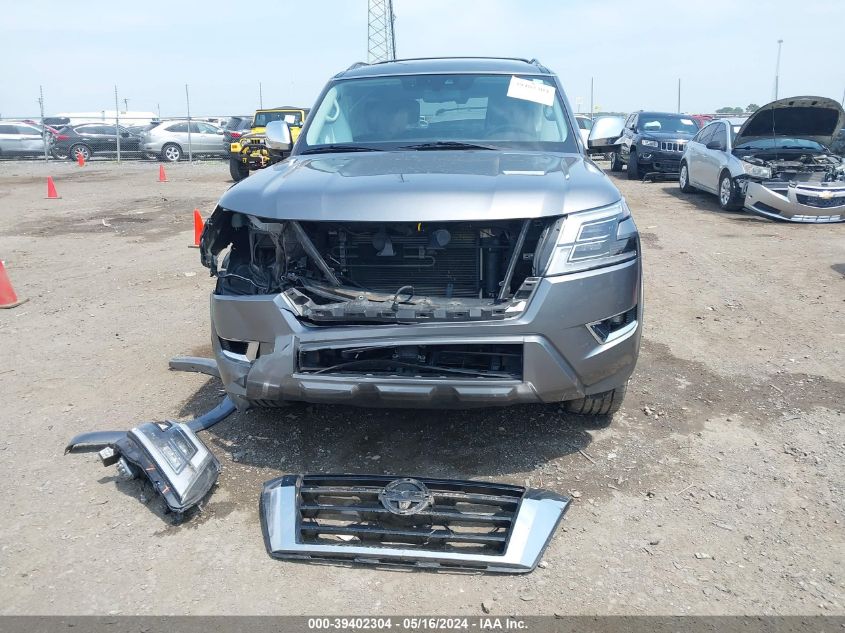 2022 Nissan Armada Platinum 2Wd VIN: JN8AY2DA0N9391587 Lot: 39402304