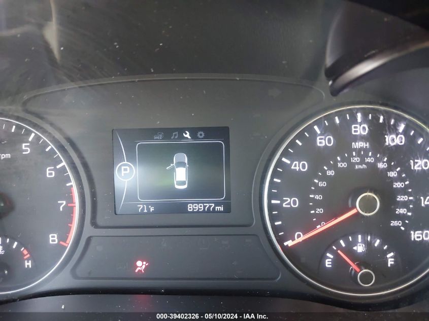 2018 Kia Optima Ex VIN: 5XXGU4L32JG261243 Lot: 39402326