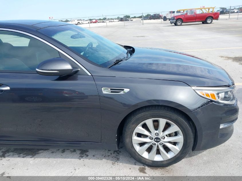 2018 Kia Optima Ex VIN: 5XXGU4L32JG261243 Lot: 39402326