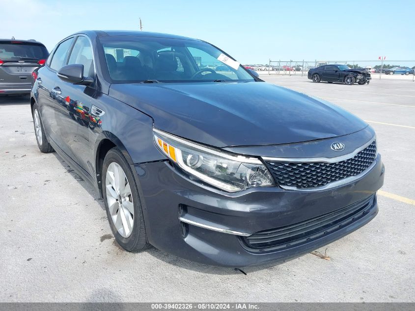 2018 Kia Optima Ex VIN: 5XXGU4L32JG261243 Lot: 39402326