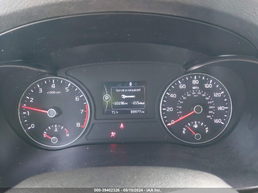 2018 Kia Optima Ex VIN: 5XXGU4L32JG261243 Lot: 39402326