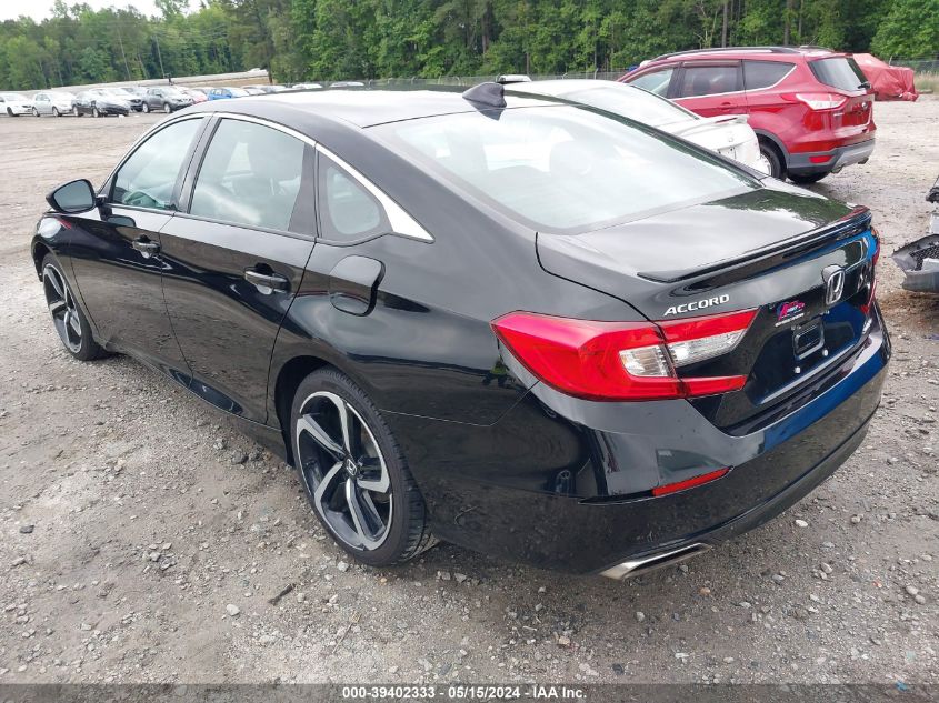 2022 Honda Accord Sport VIN: 1HGCV1F35NA041054 Lot: 39402333