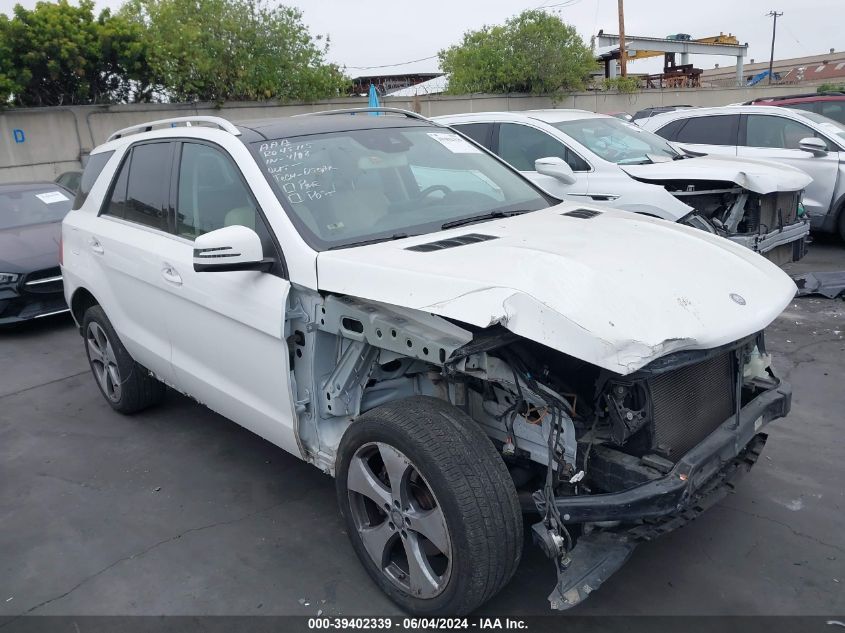 2017 Mercedes-Benz Gle 350 4Matic VIN: 4JGDA5HB6HA839413 Lot: 39402339