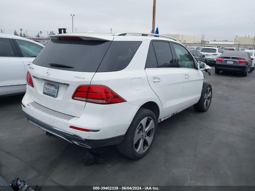 2017 Mercedes-Benz Gle 350 4Matic VIN: 4JGDA5HB6HA839413 Lot: 39402339