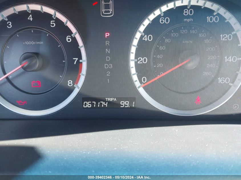 2011 Honda Accord 2.4 Ex VIN: 1HGCP2F7XBA101148 Lot: 39402346