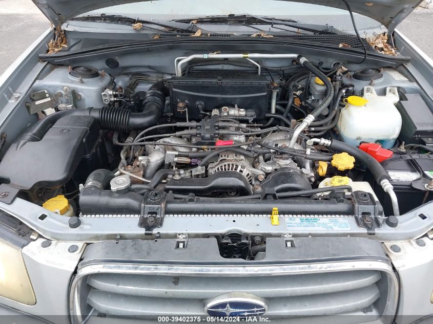 2003 Subaru Forester X VIN: JF1SG63683H737644 Lot: 39402375