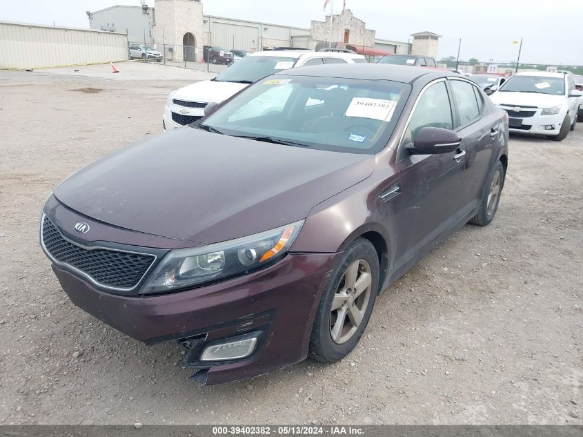 2015 Kia Optima Lx VIN: 5XXGM4A78FG472525 Lot: 39402382