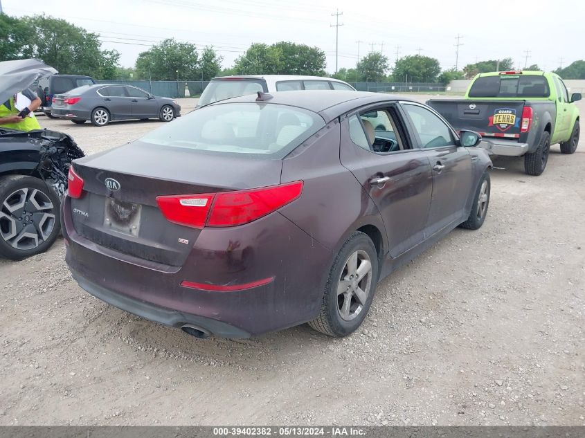 2015 Kia Optima Lx VIN: 5XXGM4A78FG472525 Lot: 39402382