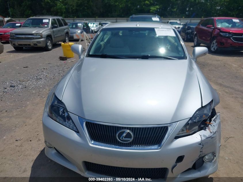 2010 Lexus Is 350C VIN: JTHFE2C25A2501216 Lot: 39402393