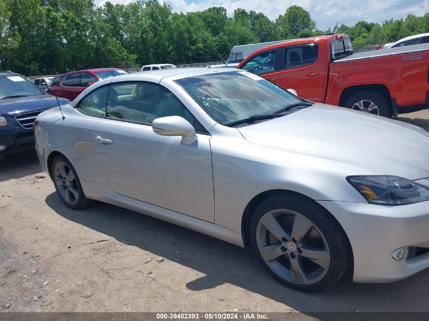 2010 Lexus Is 350C VIN: JTHFE2C25A2501216 Lot: 39402393