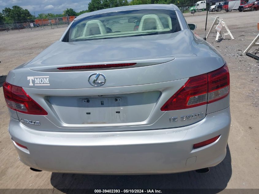 2010 Lexus Is 350C VIN: JTHFE2C25A2501216 Lot: 39402393