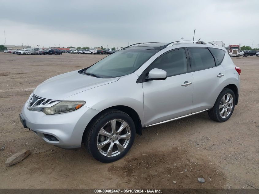 JN8AZ1MW2CW229624 2012 Nissan Murano Le