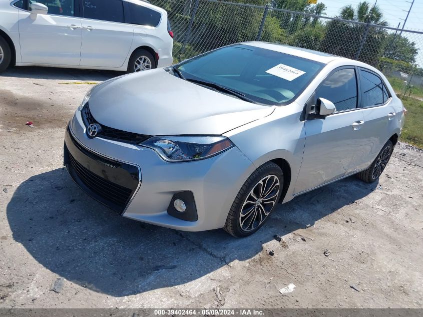 2016 Toyota Corolla S Plus VIN: 2T1BURHE3GC521599 Lot: 39402464