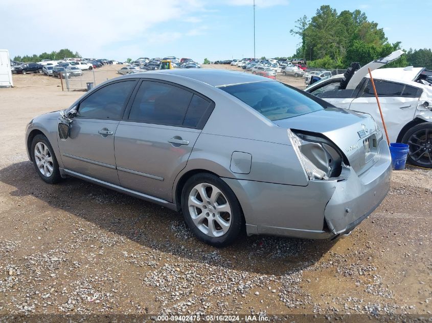 2007 Nissan Maxima 3.5 Sl VIN: 1N4BA41E07C843377 Lot: 39402475