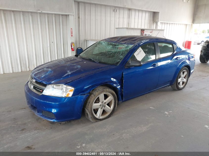 2013 Dodge Avenger Se VIN: 1C3CDZAB4DN644670 Lot: 39402481