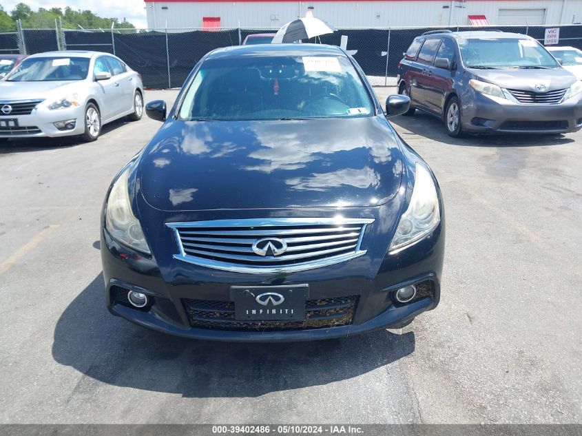 2011 Infiniti G37X VIN: JN1CV6AR5BM405400 Lot: 39402486