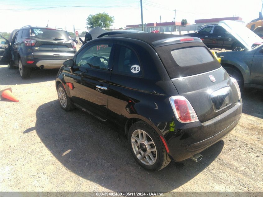 2013 Fiat 500C Pop VIN: 3C3CFFDRXDT575002 Lot: 39402489