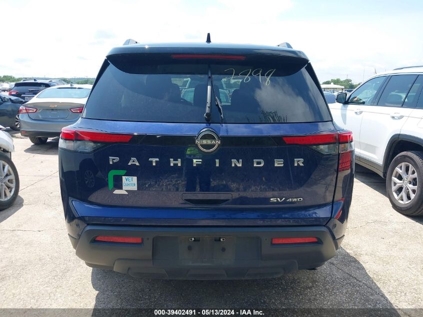 2022 Nissan Pathfinder Sv VIN: 5N1DR3BC3NC214501 Lot: 39402491