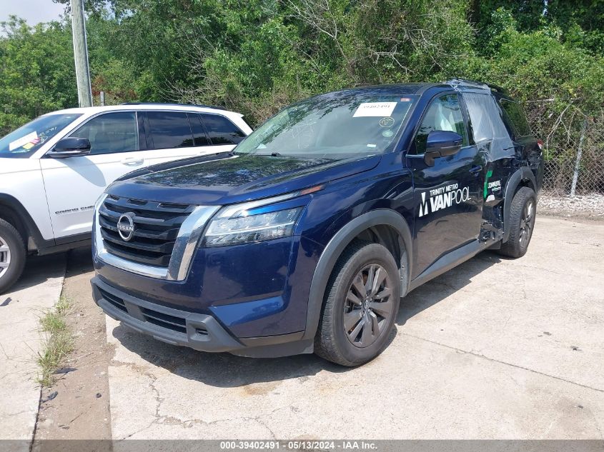 2022 Nissan Pathfinder Sv VIN: 5N1DR3BC3NC214501 Lot: 39402491