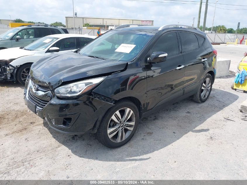 2014 Hyundai Tucson Limited VIN: KM8JUCAG4EU832300 Lot: 39402533