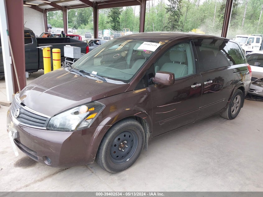 2007 Nissan Quest 3.5 VIN: 5N1BV28U77N101705 Lot: 39402534