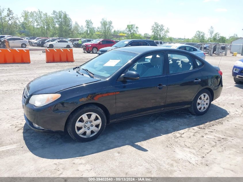 2007 Hyundai Elantra Gls/Limited/Se VIN: KMHDU46D87U043684 Lot: 39402540