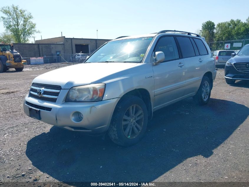 2006 Toyota Highlander Hybrid Limited V6 VIN: JTEEW21A260006202 Lot: 39402541