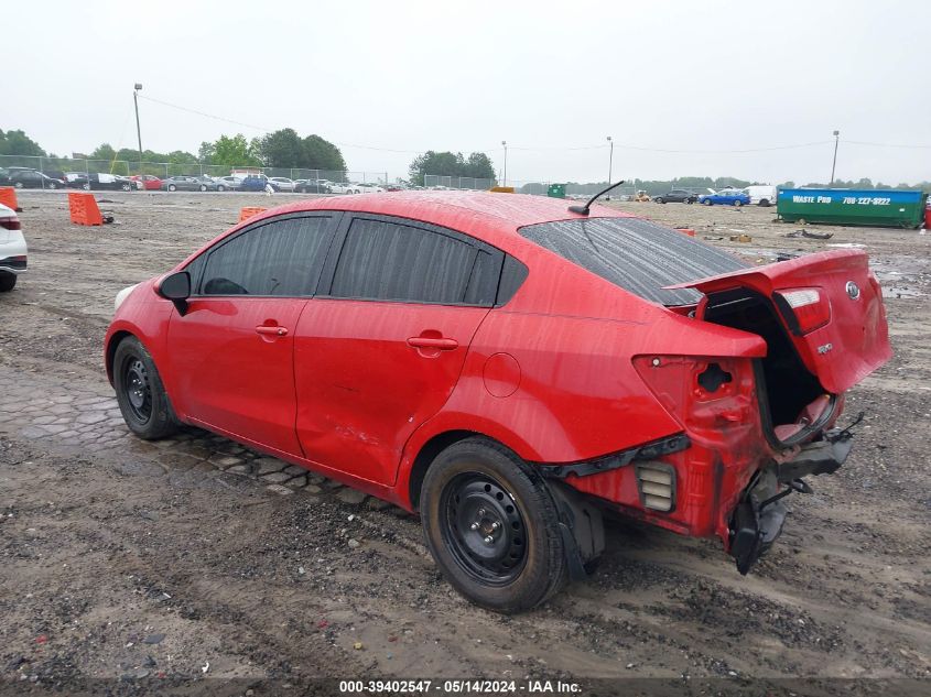 2012 Kia Rio Lx VIN: KNADM4A3XC6076457 Lot: 39402547