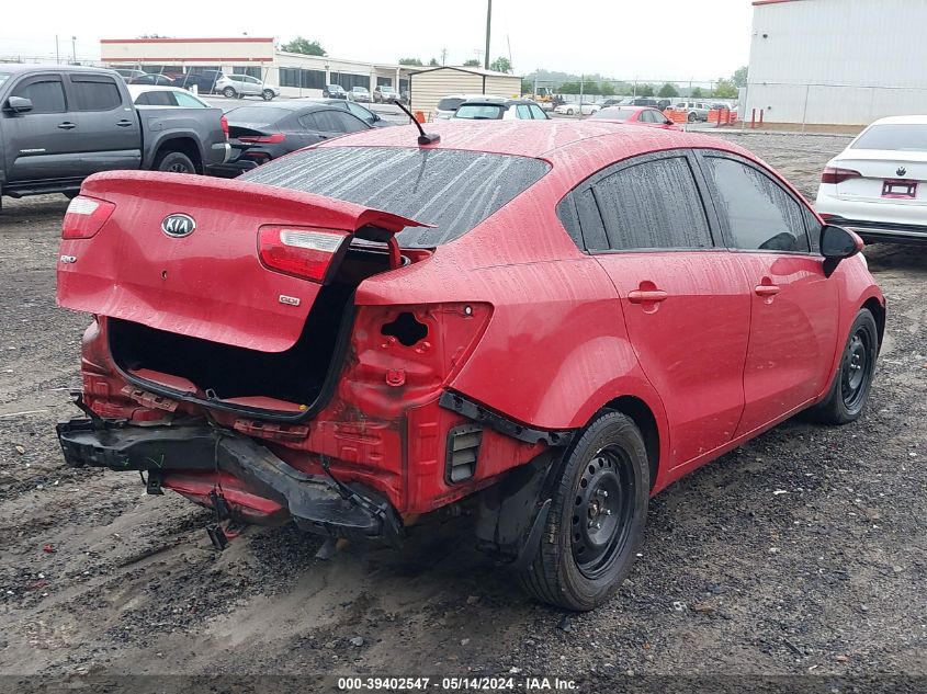 2012 Kia Rio Lx VIN: KNADM4A3XC6076457 Lot: 39402547