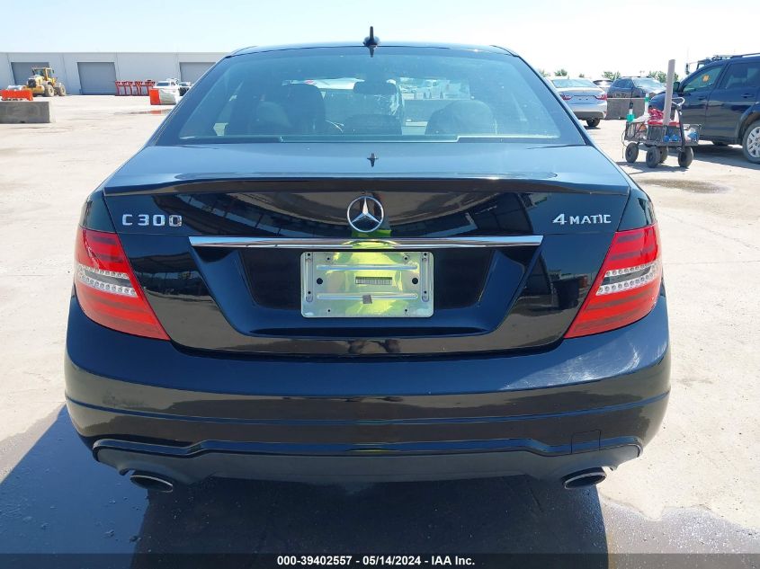 2013 Mercedes-Benz C 300 Luxury 4Matic/Sport 4Matic VIN: WDDGF8AB6DR265184 Lot: 39402557