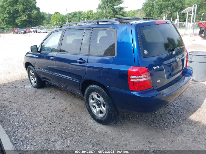 2002 Toyota Highlander V6 VIN: JTEGF21A620066440 Lot: 39402574