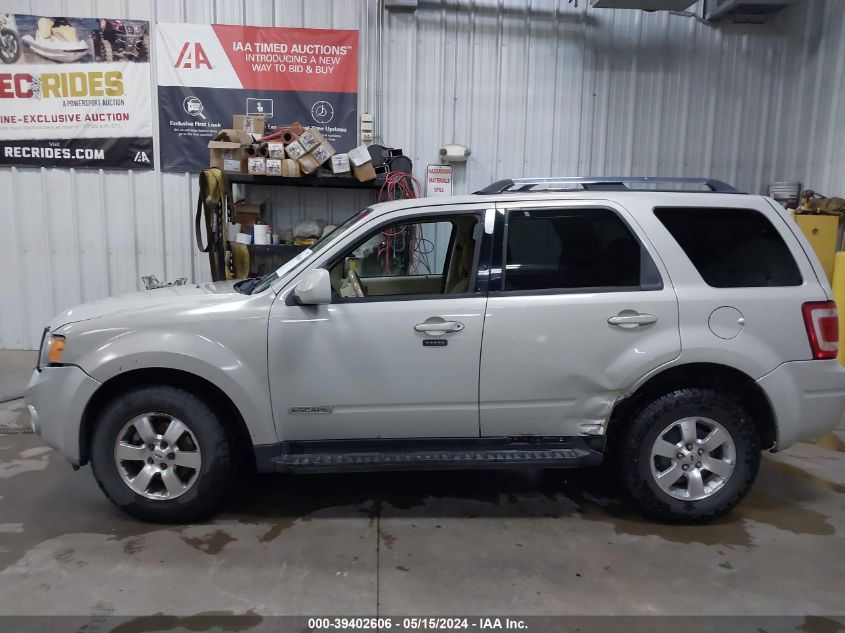 2008 Ford Escape Limited VIN: 1FMCU941X8KA25038 Lot: 39402606