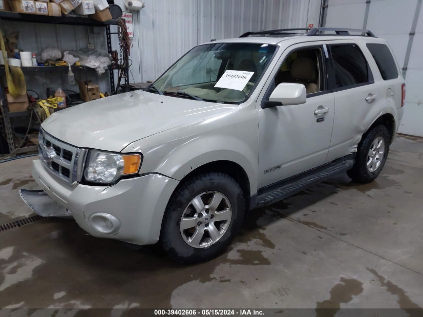 2008 Ford Escape Limited VIN: 1FMCU941X8KA25038 Lot: 39402606