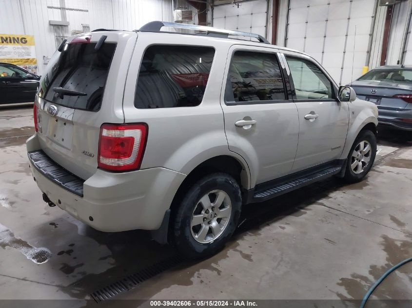 2008 Ford Escape Limited VIN: 1FMCU941X8KA25038 Lot: 39402606