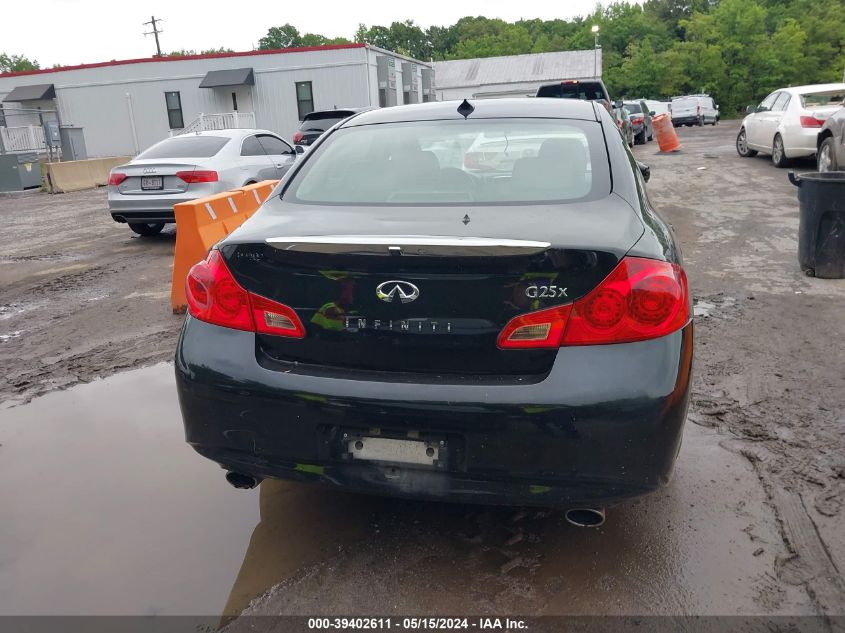 2012 Infiniti G25X VIN: JN1DV6AR5CM861273 Lot: 39402611