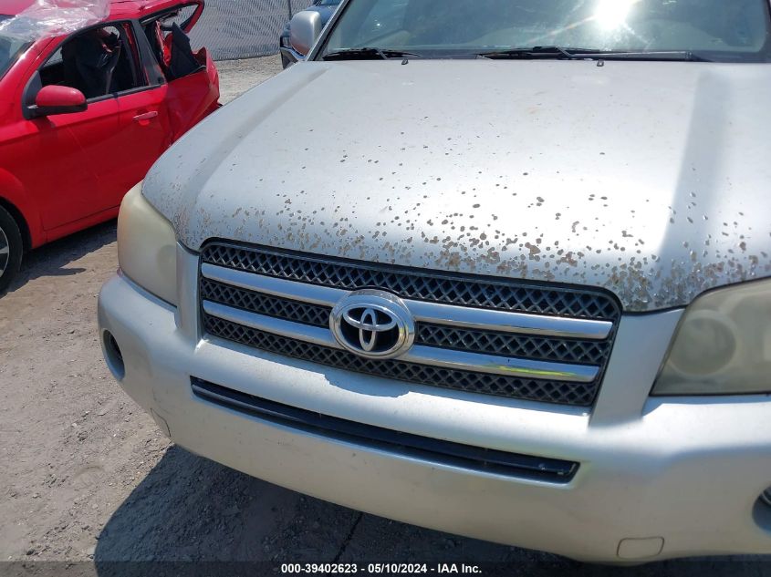 2007 Toyota Highlander Hybrid Limited V6 VIN: JTEGW21A170021588 Lot: 39402623