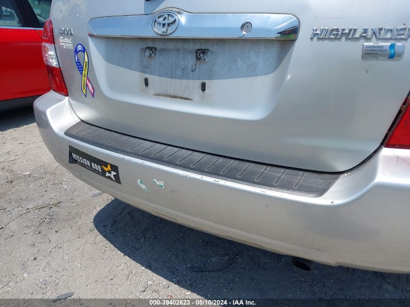 2007 Toyota Highlander Hybrid Limited V6 VIN: JTEGW21A170021588 Lot: 39402623