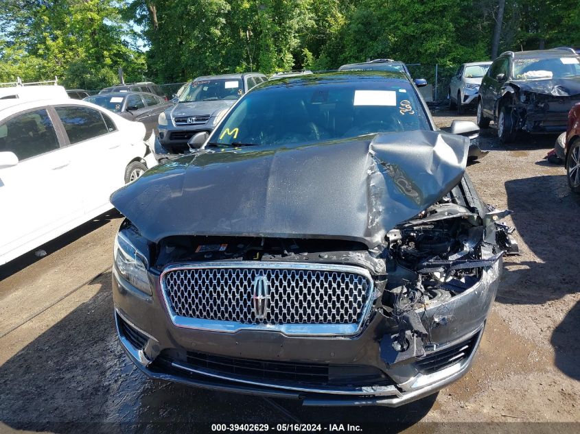 2019 Lincoln Mkz Reserve Ii VIN: 3LN6L5FC2KR617995 Lot: 39402629