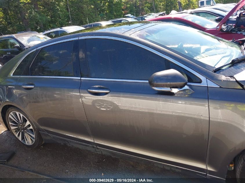 2019 Lincoln Mkz Reserve Ii VIN: 3LN6L5FC2KR617995 Lot: 39402629