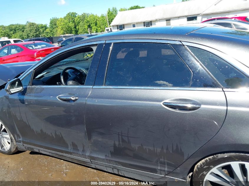 2019 Lincoln Mkz Reserve Ii VIN: 3LN6L5FC2KR617995 Lot: 39402629