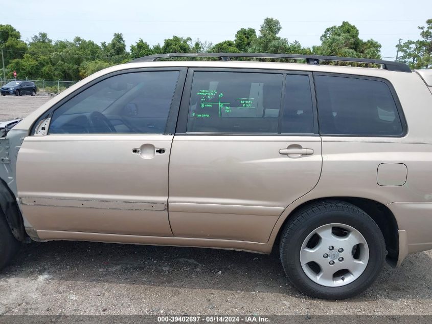 2005 Toyota Highlander Limited V6 VIN: JTEDP21A250062549 Lot: 39402697