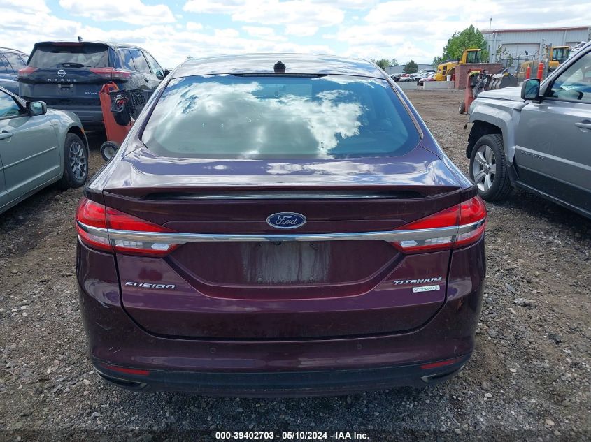 2017 FORD FUSION TITANIUM - 3FA6P0K94HR104624