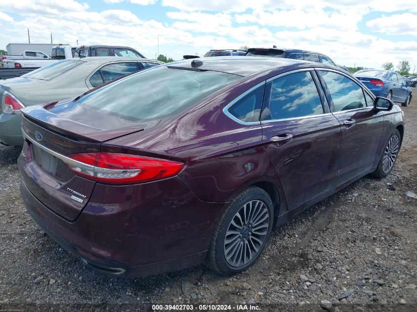 2017 Ford Fusion Titanium VIN: 3FA6P0K94HR104624 Lot: 39402703