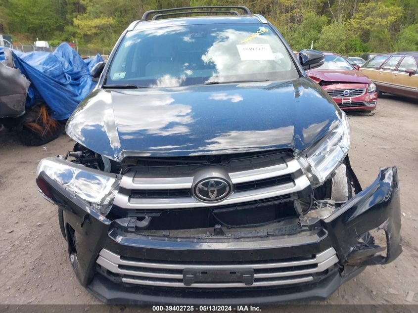 2017 Toyota Highlander Xle VIN: 5TDJZRFH5HS445709 Lot: 39402725