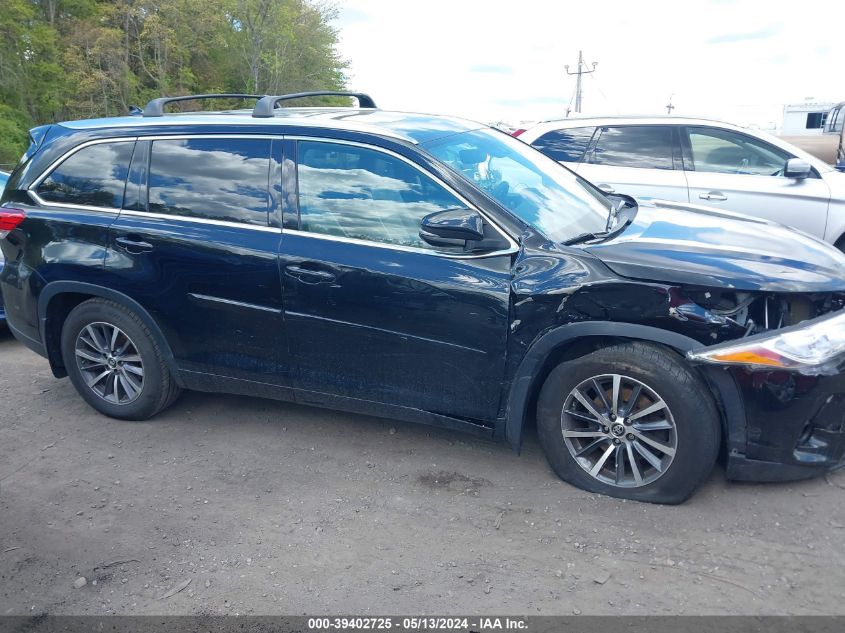 2017 Toyota Highlander Xle VIN: 5TDJZRFH5HS445709 Lot: 39402725