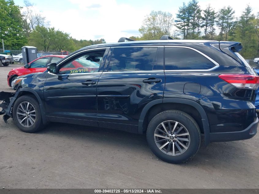 2017 Toyota Highlander Xle VIN: 5TDJZRFH5HS445709 Lot: 39402725