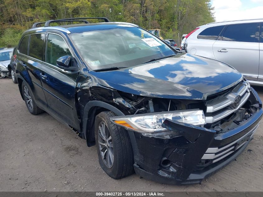 2017 Toyota Highlander Xle VIN: 5TDJZRFH5HS445709 Lot: 39402725