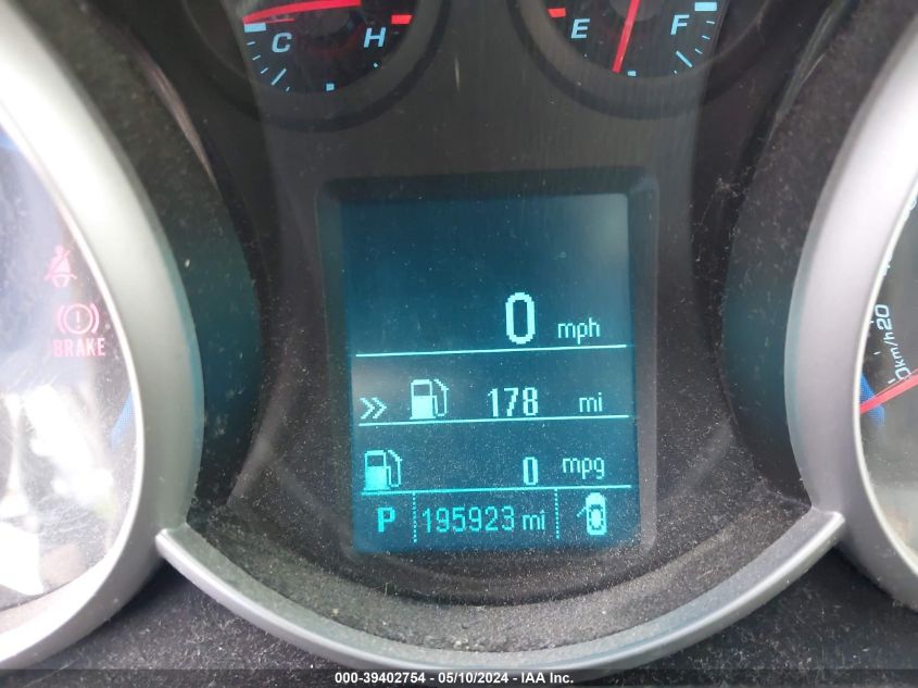 2012 Chevrolet Cruze 1Lt VIN: 1G1PF5SC2C7330020 Lot: 39402754