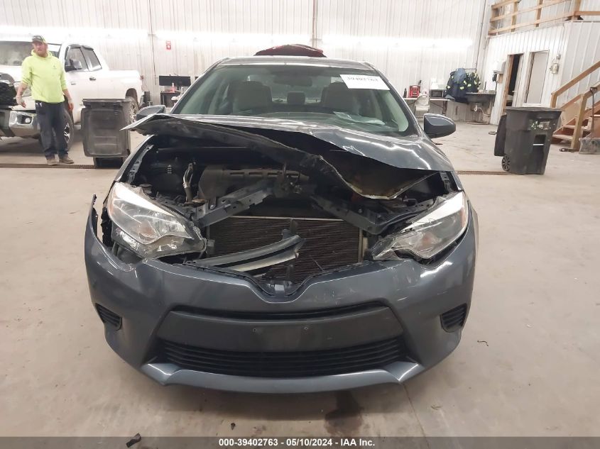 2014 Toyota Corolla Le VIN: 5YFBURHE1EP111610 Lot: 39402763
