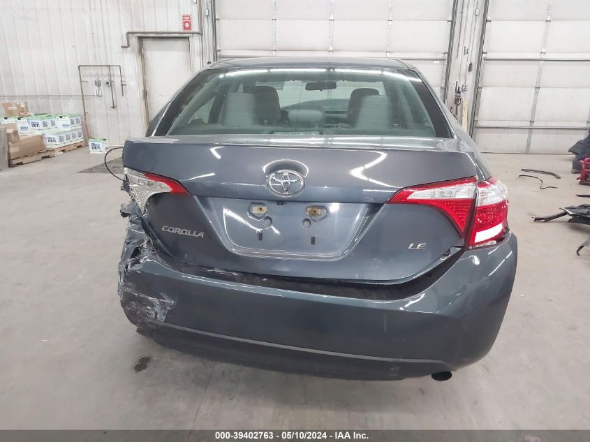 2014 Toyota Corolla Le VIN: 5YFBURHE1EP111610 Lot: 39402763